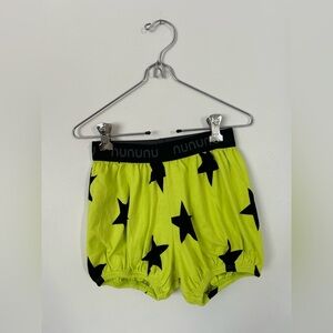 Nununu STAR YOGA SHORTS - Yellow and Black 8-9Y